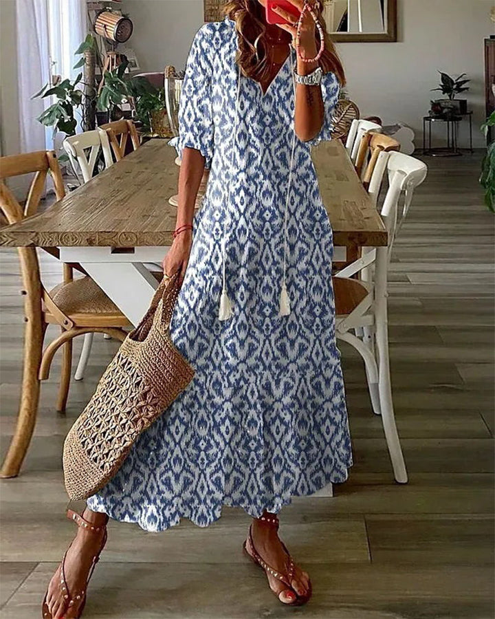 Michaela - Jurk Boho met Couverture Ventre