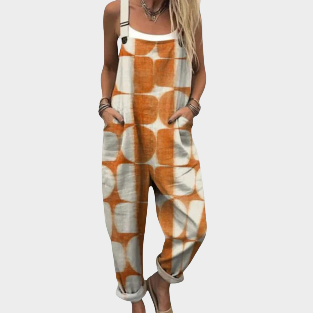 Comfortabele tuinbroek met print