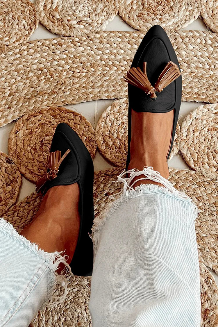 Vesperia | Mocassin met franjes modern