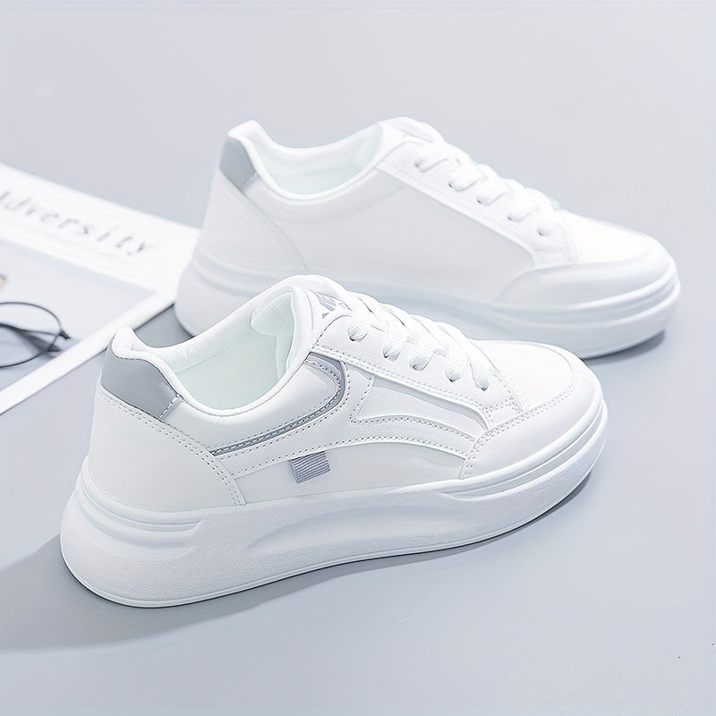 Witte Chique Sneakers met Licht Comfort
