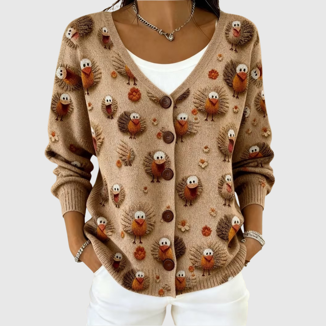 Comfortabel geknoopt gebreid vest