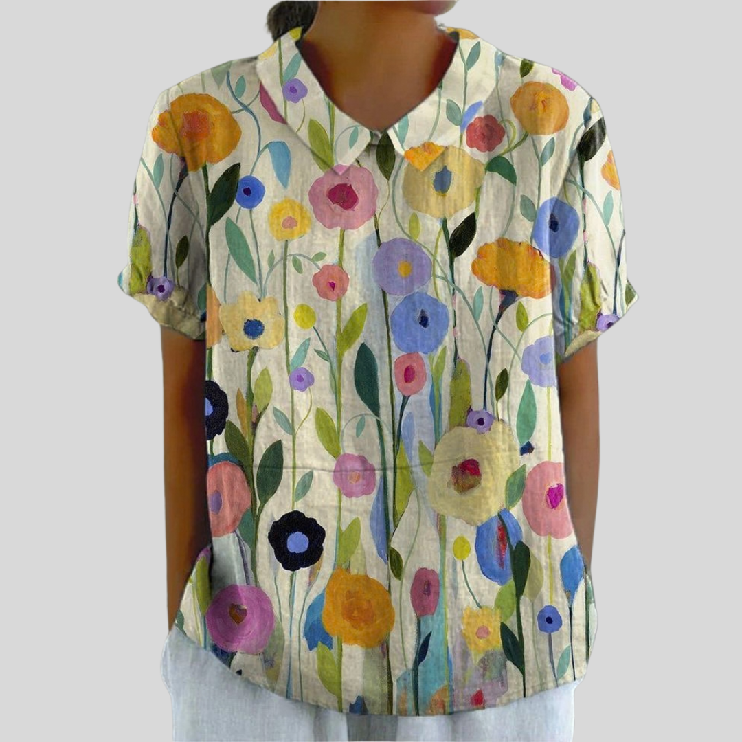 Elegante Bloementop Met Comfort