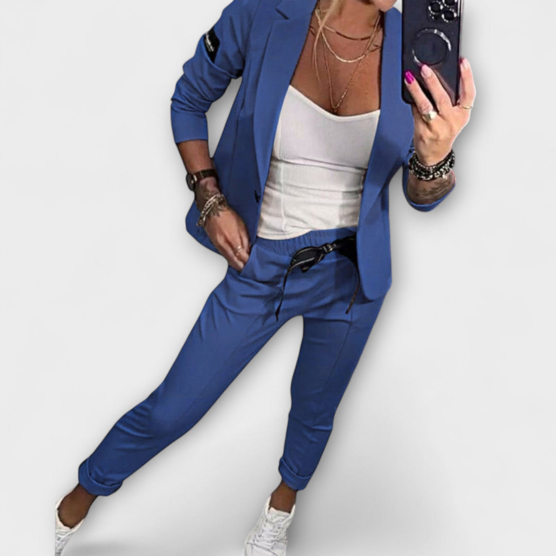 Greta | Elegant Set van Top, Jas en Broek