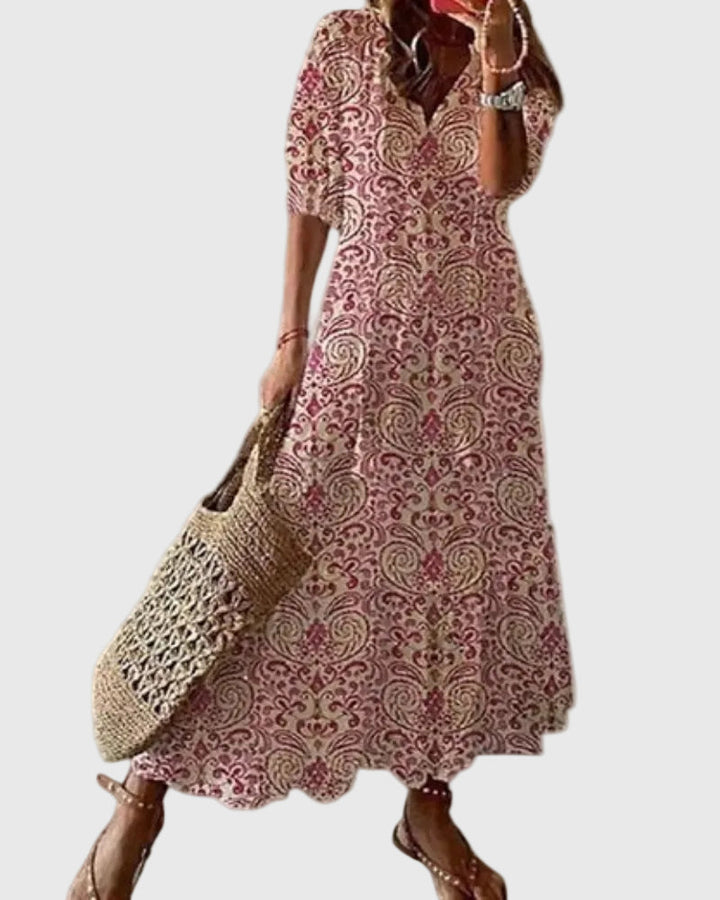 Amalia | Vintage boho zomer maxi-jurk
