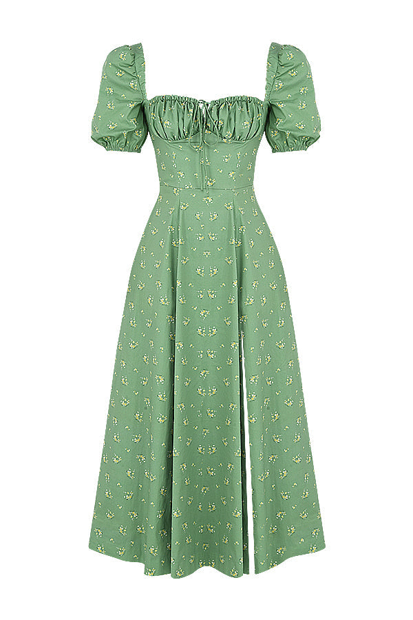 Aviana - Jurk met Mouwen Bouffantes Bloom