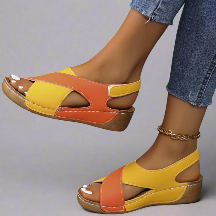 Kendra - Sandalen Orthopedische Colorblock
