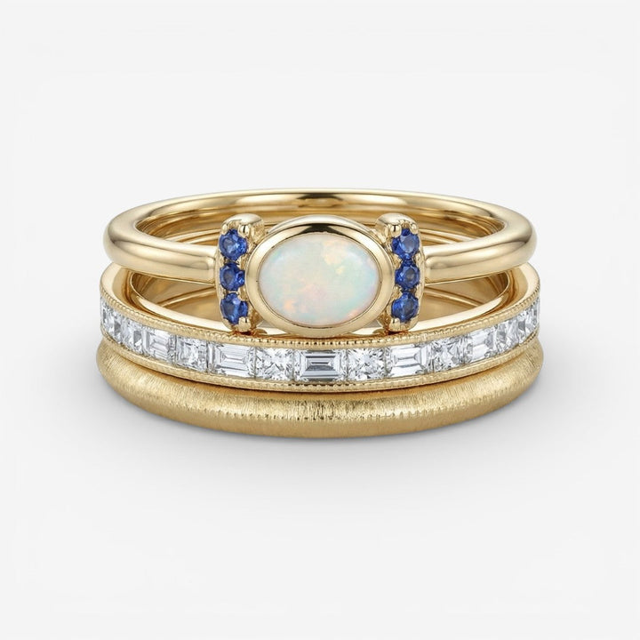 Oprah - Vintage Gouden Ringenset