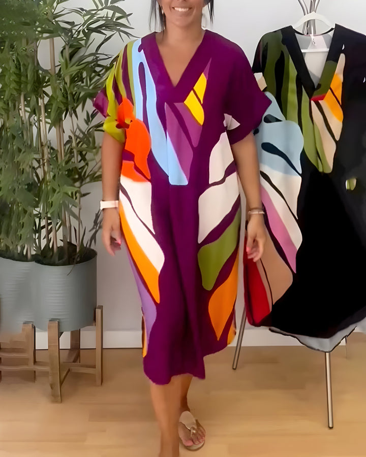 Rianna - Jurk met Print Abstrait
