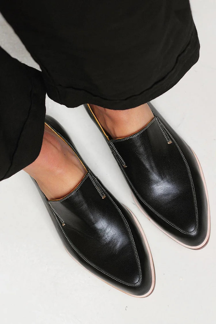 Zofia™ | Zwarte Patchwork Mocassin