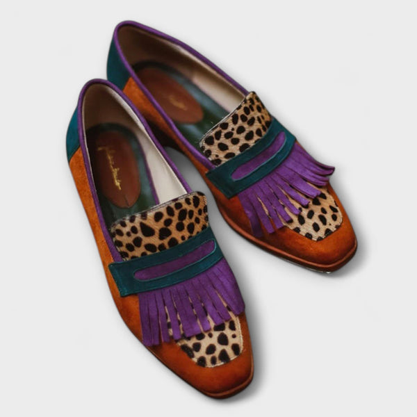 Fallon™ | Bruine Luipaard Mocassin