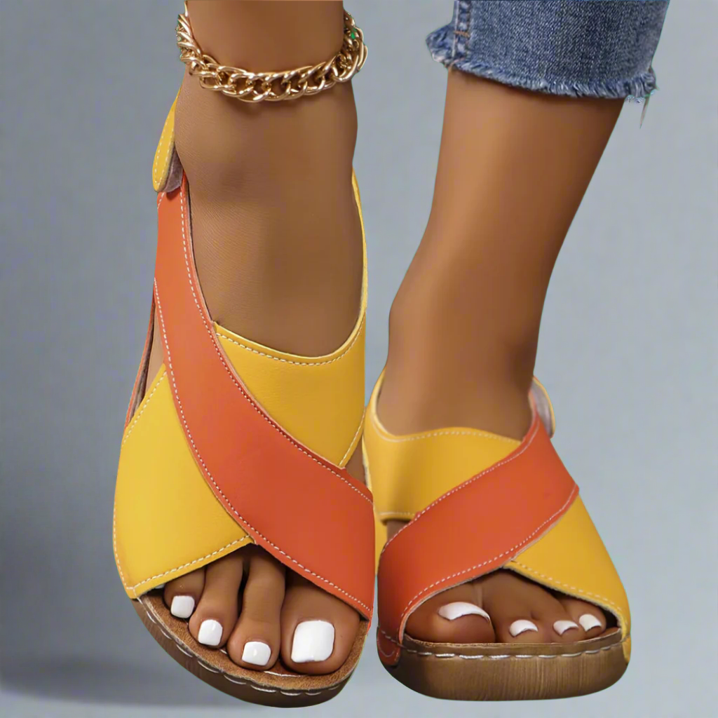 Kendra - Sandalen Orthopedische Colorblock
