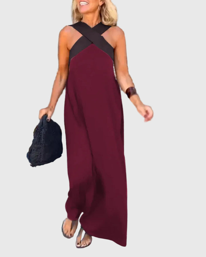 Elena | Vloeiende Elegante Maxi-jurk