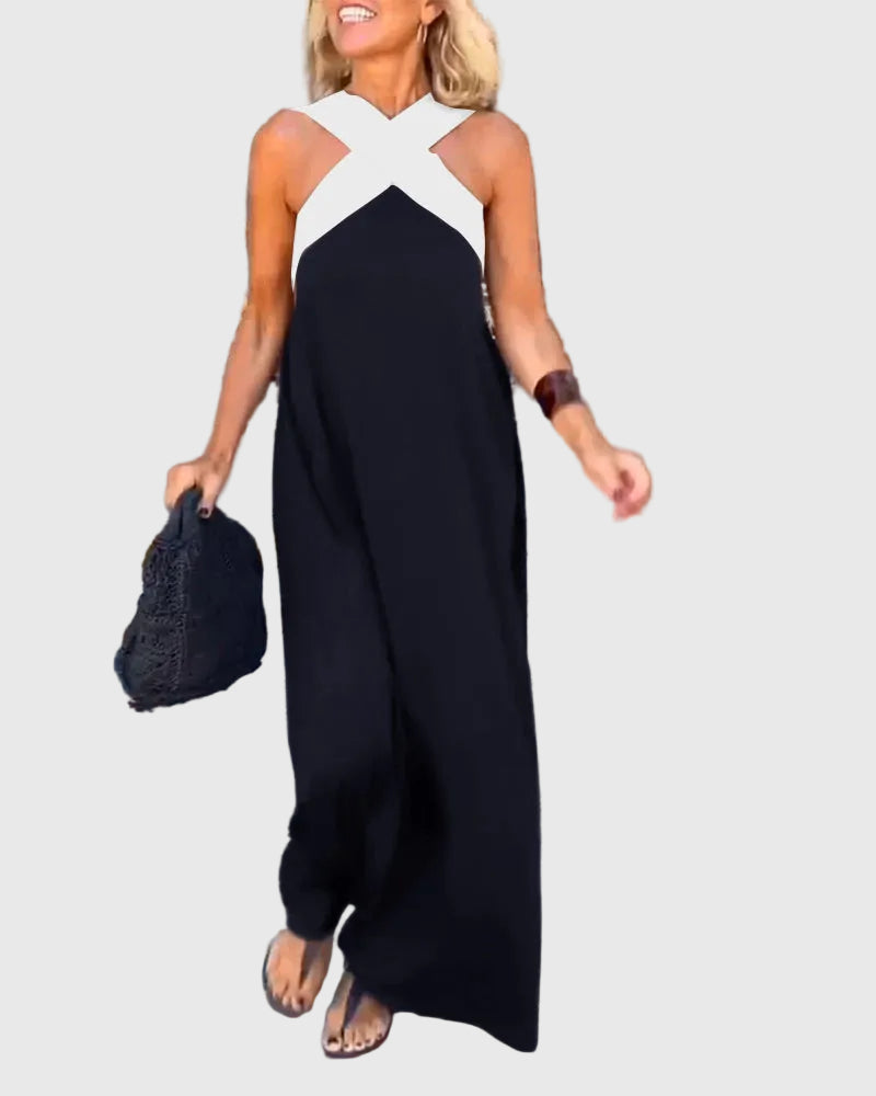 Elena | Vloeiende Elegante Maxi-jurk