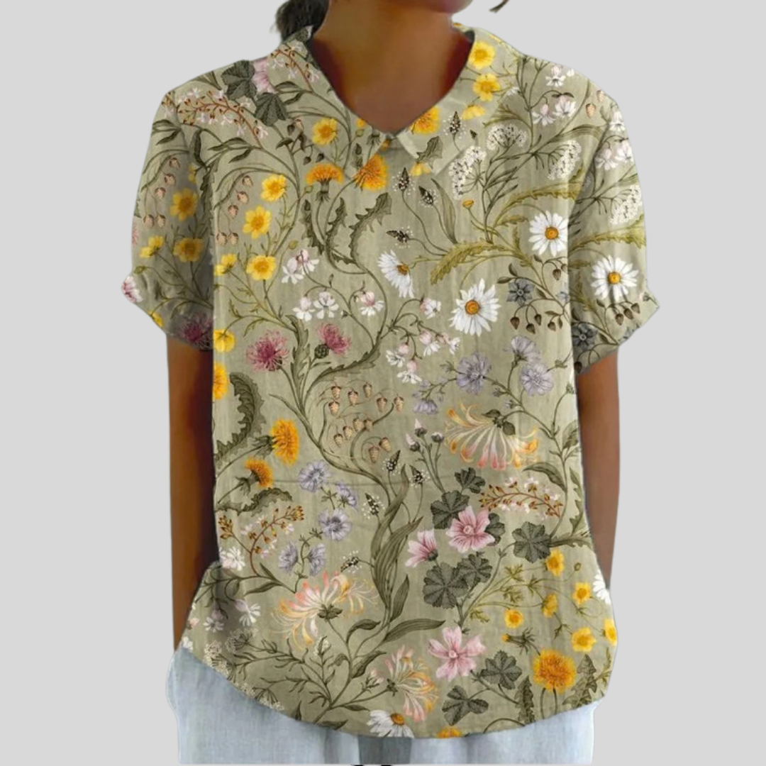 Elegante Bloementop Met Comfort