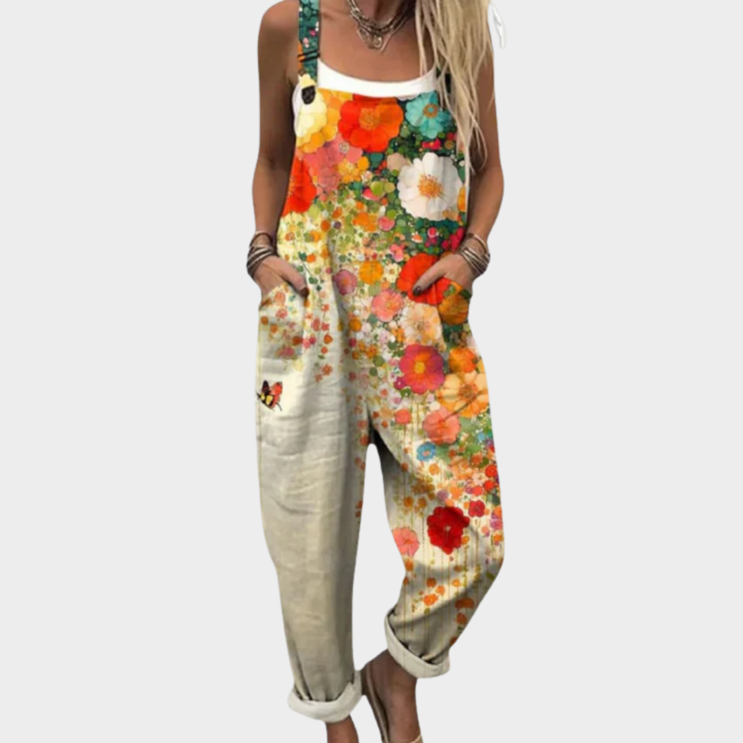 Comfortabele tuinbroek met print