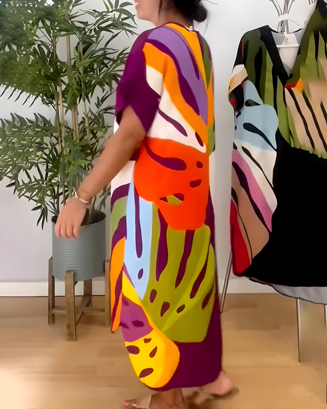 Rianna - Jurk met Print Abstrait