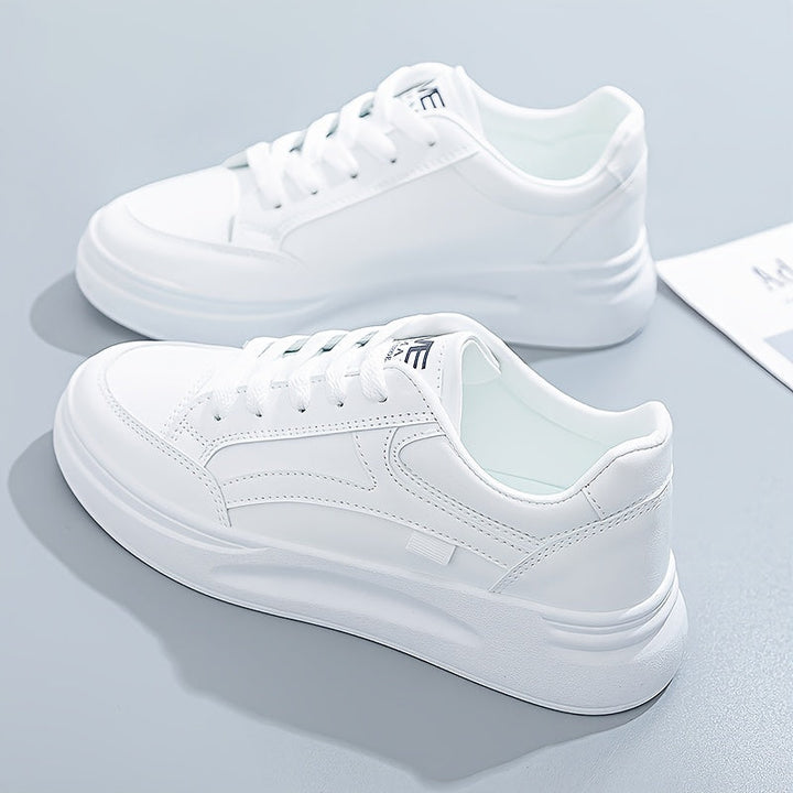 Witte Chique Sneakers met Licht Comfort