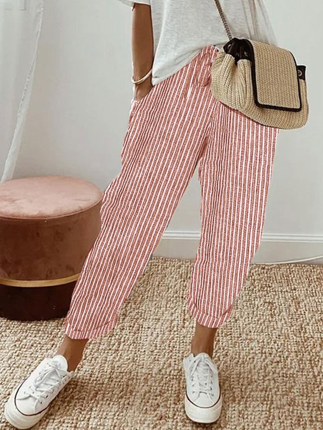 Broek Vloeiend Comfort Elegant