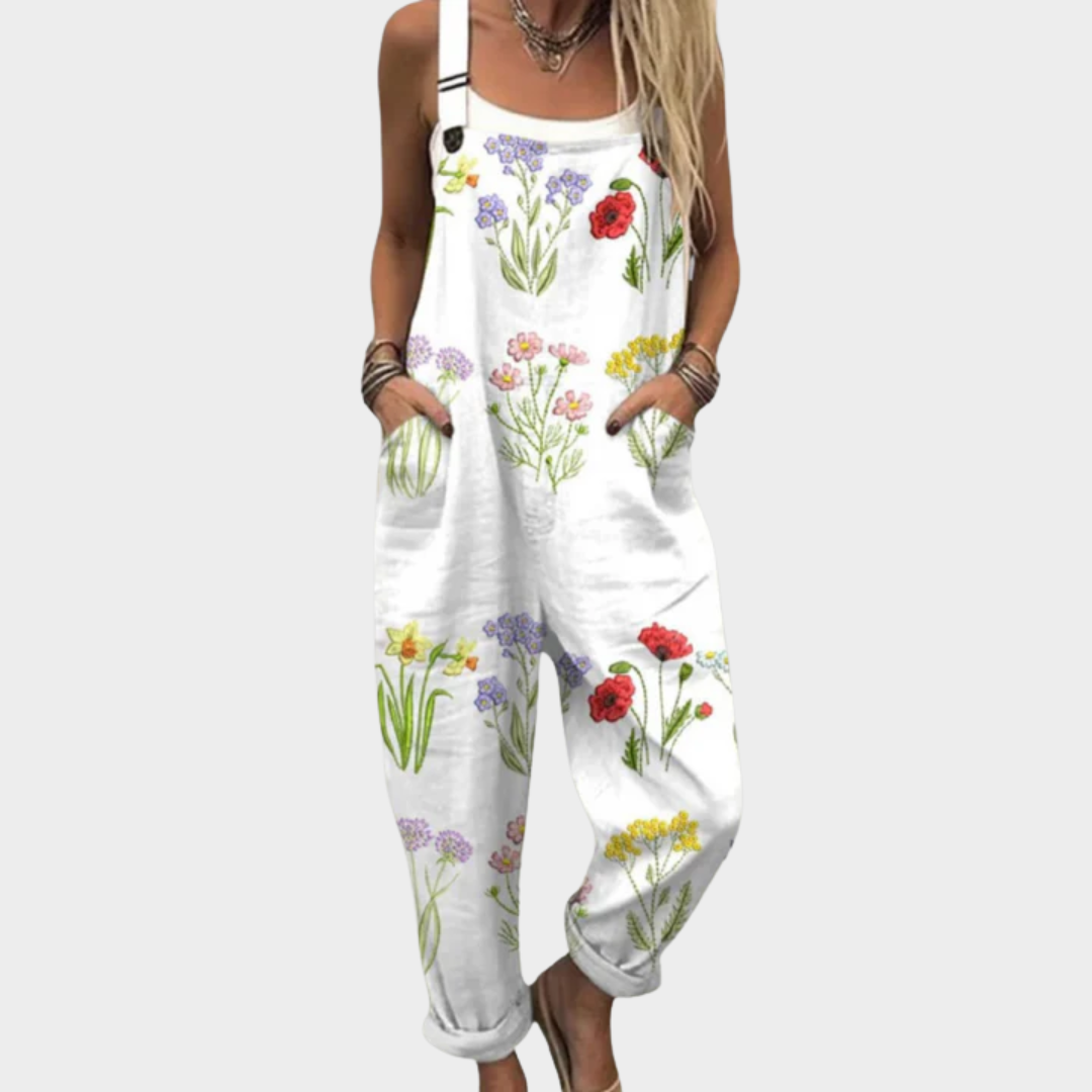 Comfortabele tuinbroek met print
