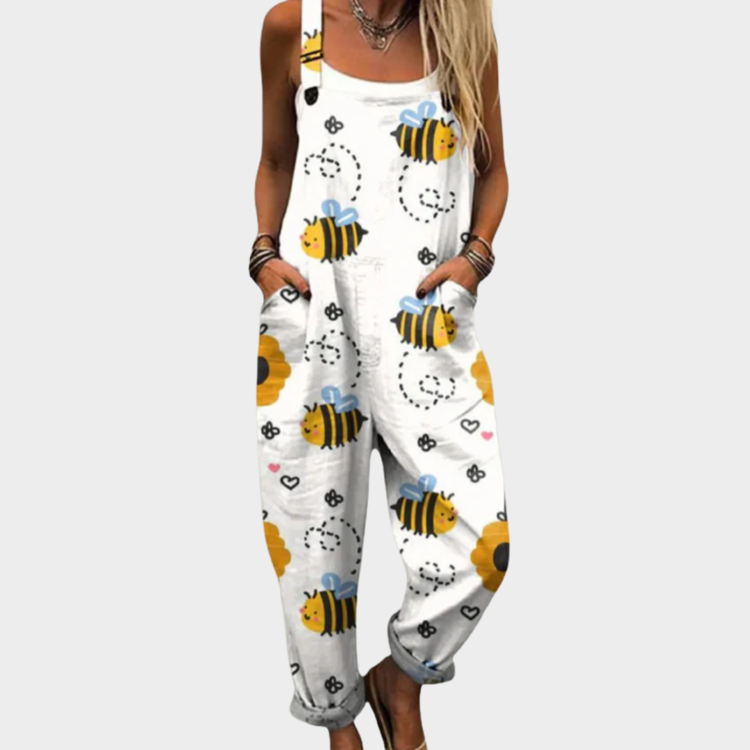 Comfortabele tuinbroek met print