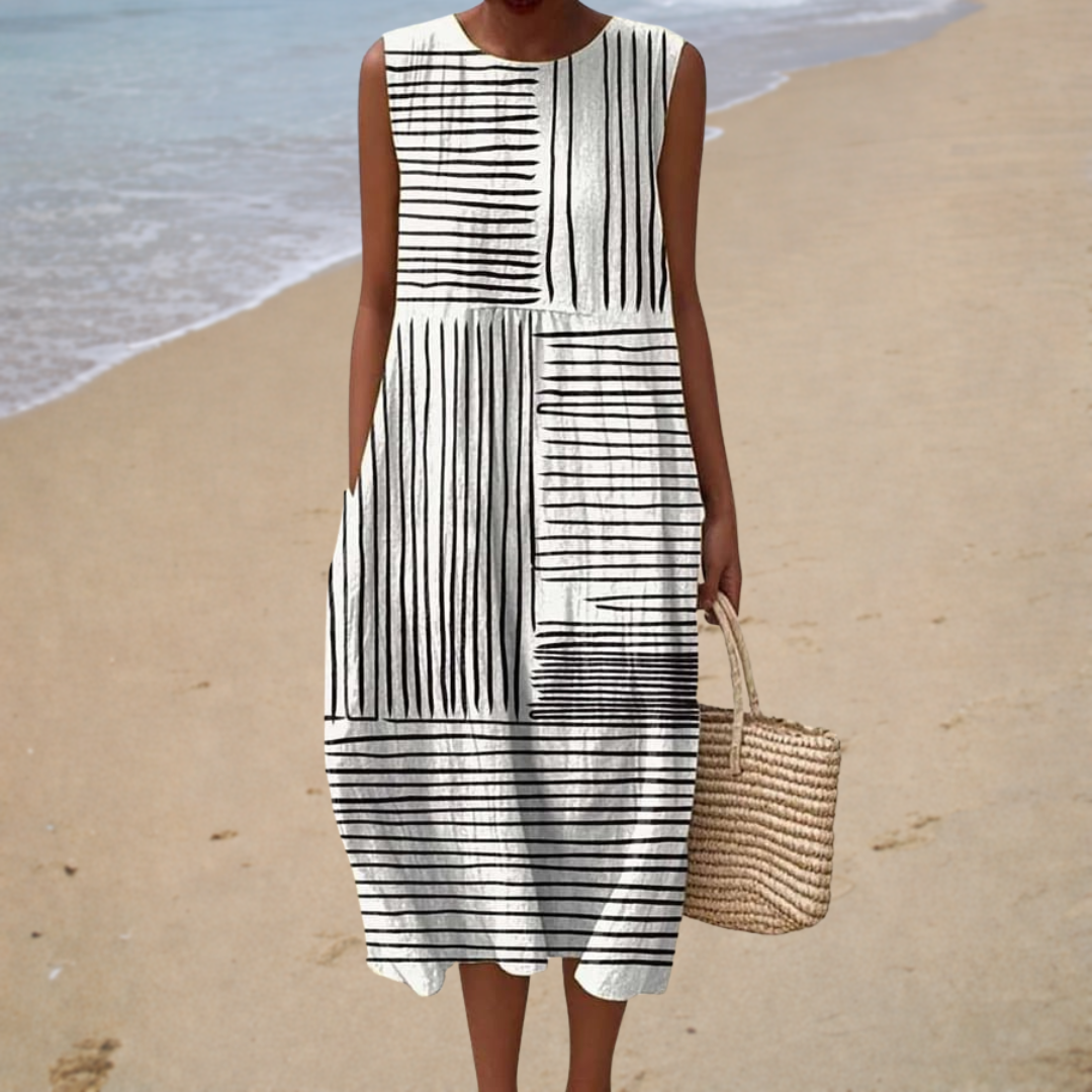 Comfortabele mouwloze zomerjurk