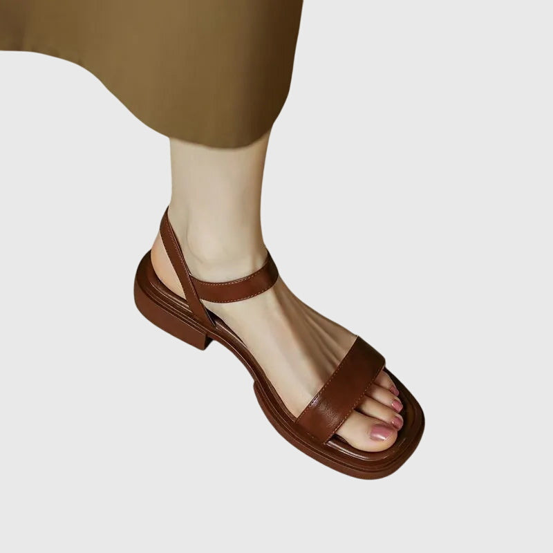 Kaia - Sandalen en leer orthopedisch