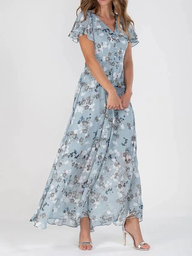 ZURI | ELEGANTE VLOEIENDE JURK MET SLANKMAKEND EFFECT