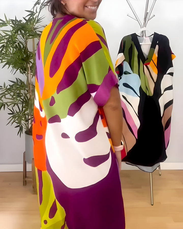 Rianna - Jurk met Print Abstrait