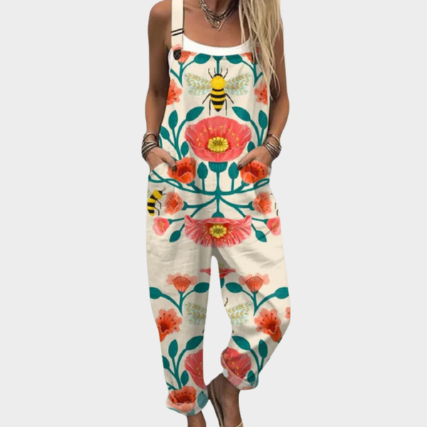 Comfortabele tuinbroek met print