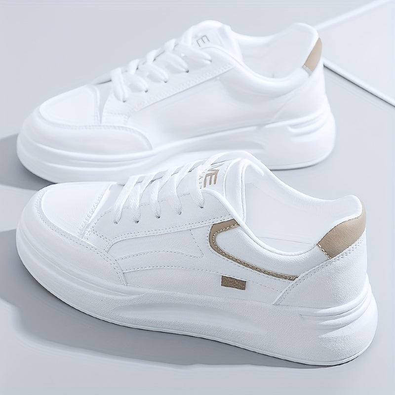 Witte Chique Sneakers met Licht Comfort