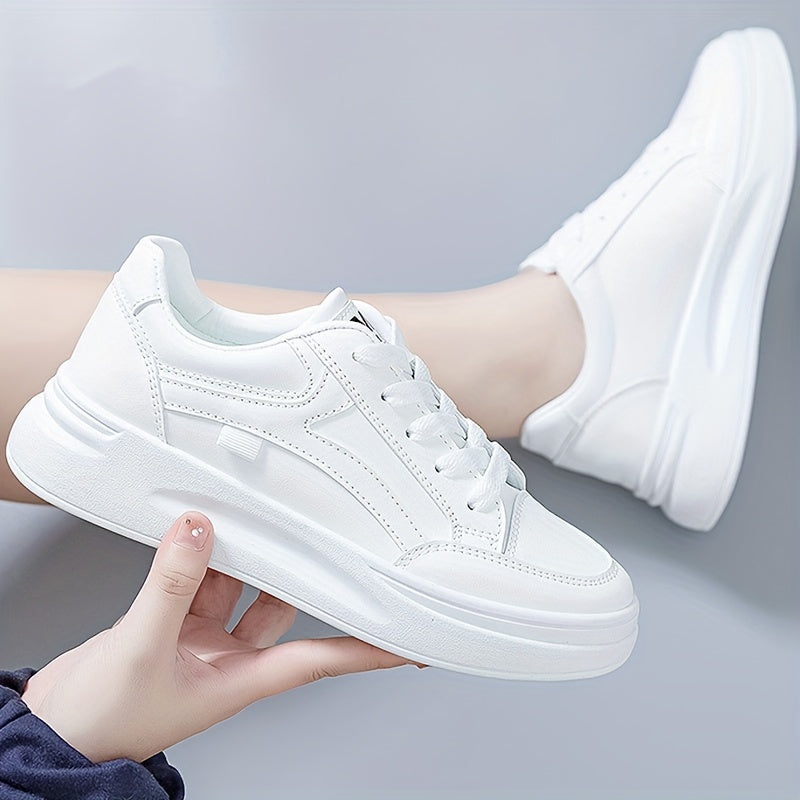 Witte Chique Sneakers met Licht Comfort