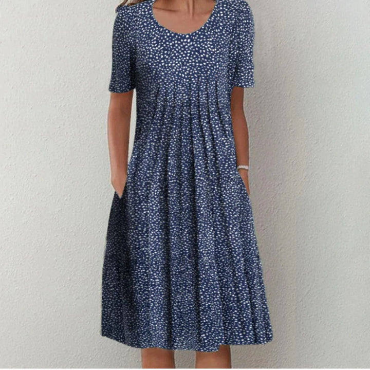 Hailey | Elegante casual bloemenjurk met zakken