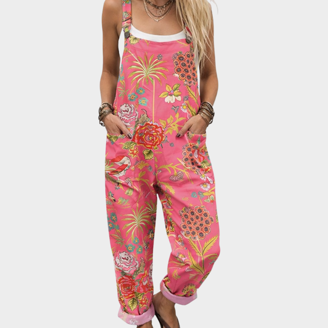 Comfortabele tuinbroek met print