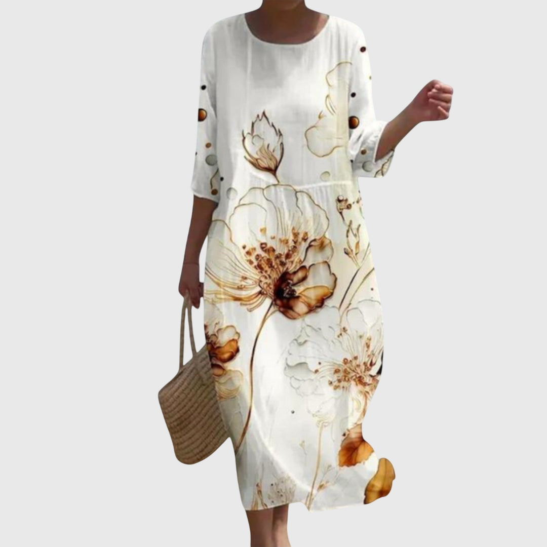 Hayley™ | Elegante Bloemen Maxi-jurk