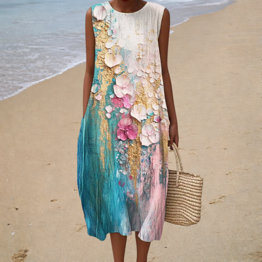 Comfortabele mouwloze zomerjurk