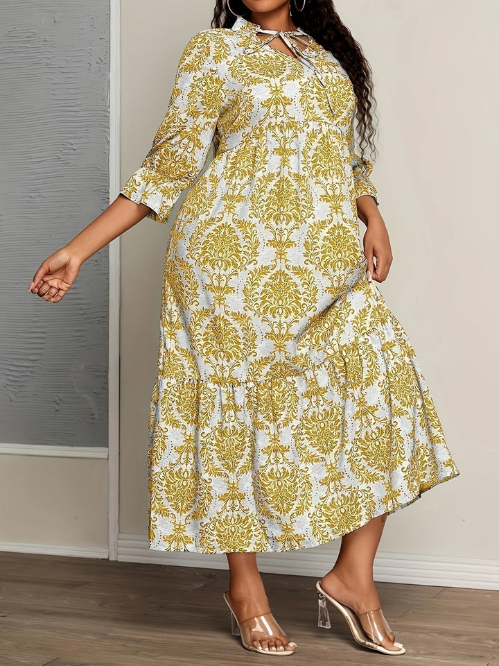 Molly - Jurk met Mozaïekprint Bohemien