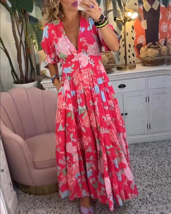 Floriana - Jurk Bloemen Vibrante