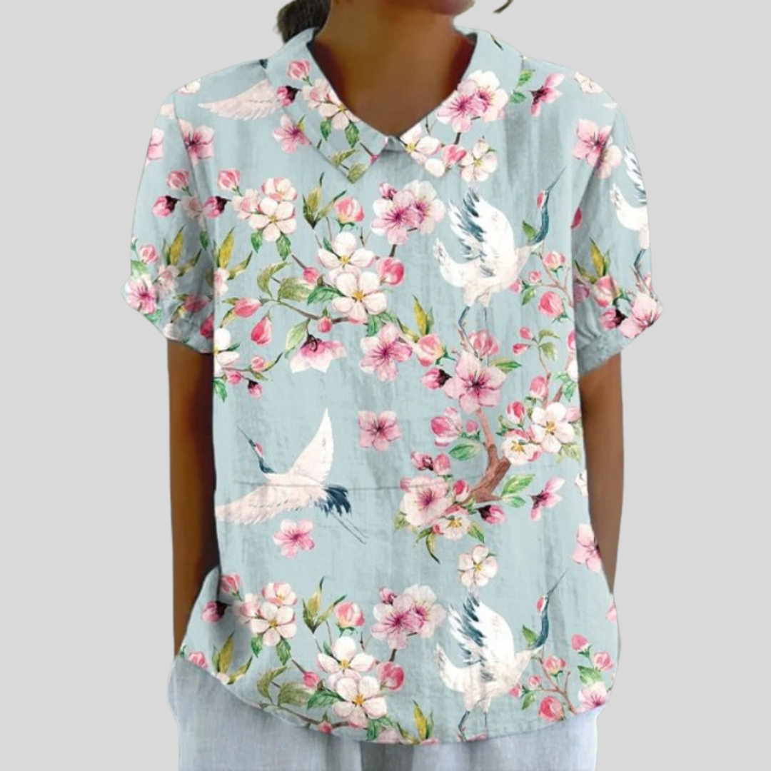 Elegante Bloementop Met Comfort