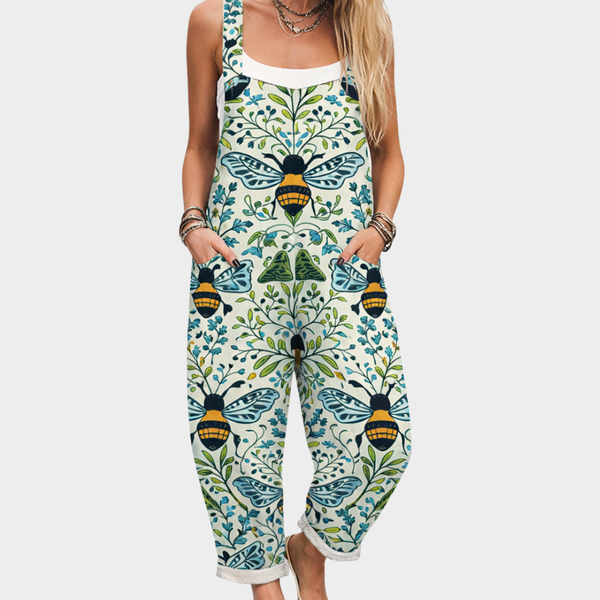 Comfortabele tuinbroek met print
