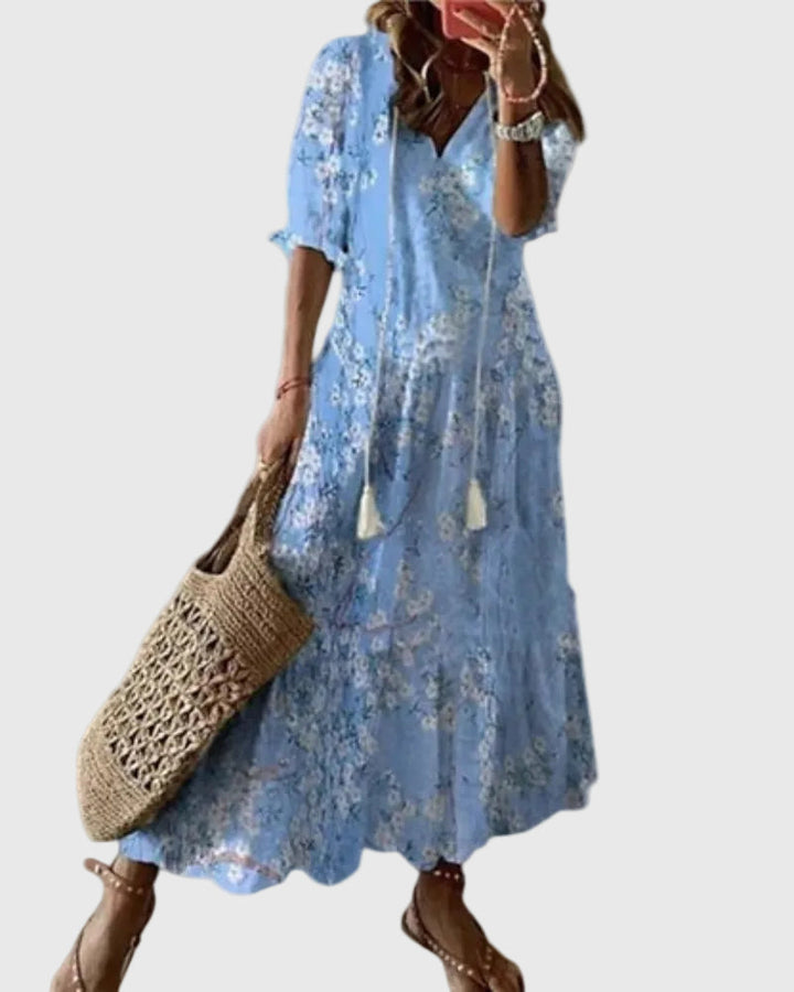 Amalia | Vintage boho zomer maxi-jurk