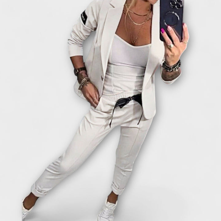 Greta | Elegante Set van Top, Jas en Broek