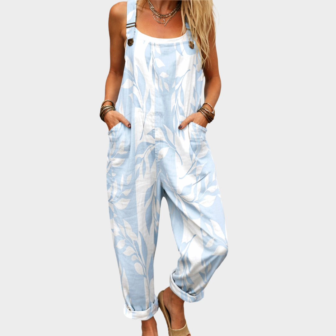 Comfortabele tuinbroek met print