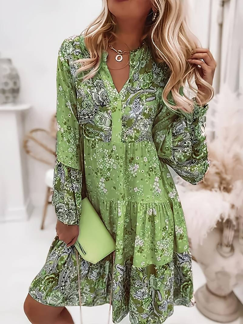 Eira - Jurk Boho Met print