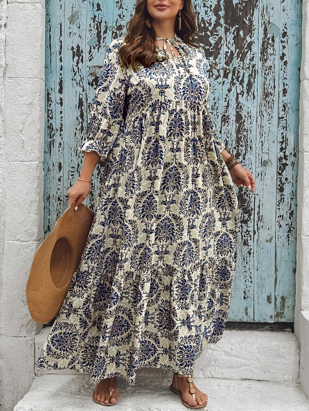Molly - Jurk met Mozaïekprint Bohemien