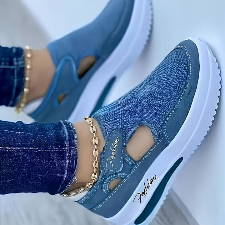 Sneakers ademende met instappen comfort stable