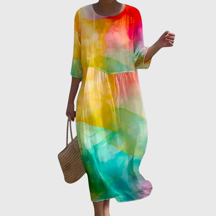 Hayley™ | Elegante Bloemen Maxi-jurk