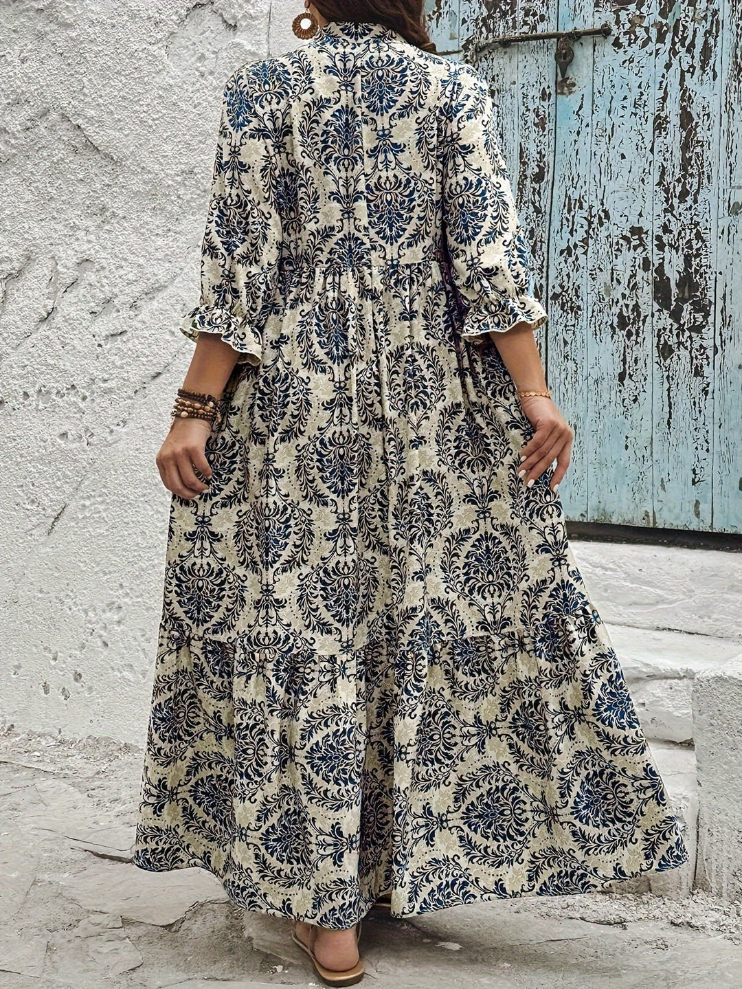 Molly - Jurk met Mozaïekprint Bohemien