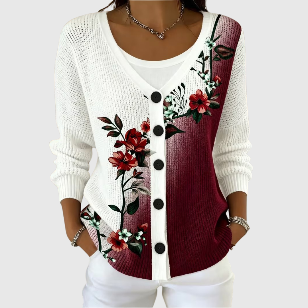 Comfortabel geknoopt gebreid vest