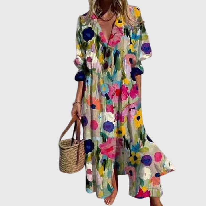 Zariah | Elegante Bohemien Maxi-jurk