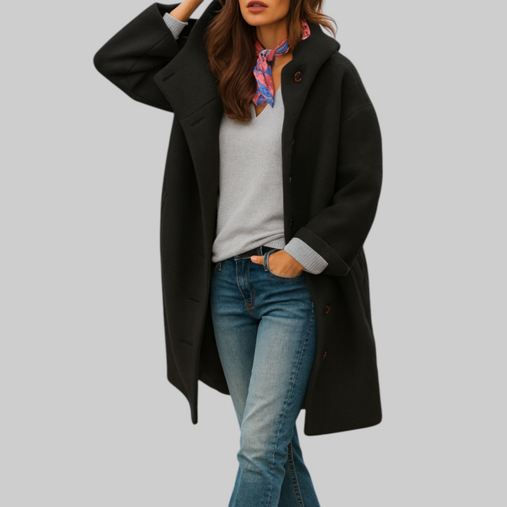 Freja | comfortabele halflange dagelijkse jas